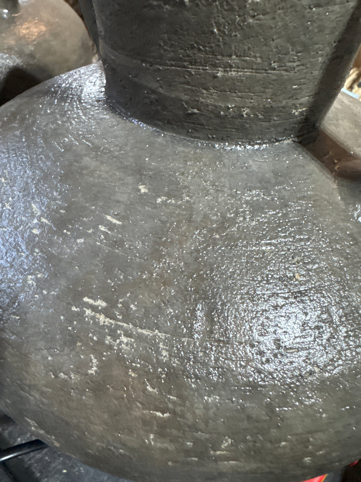 Printed jungle table lamp - rustic base