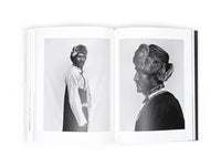open book showing portraits of a Nepalese man