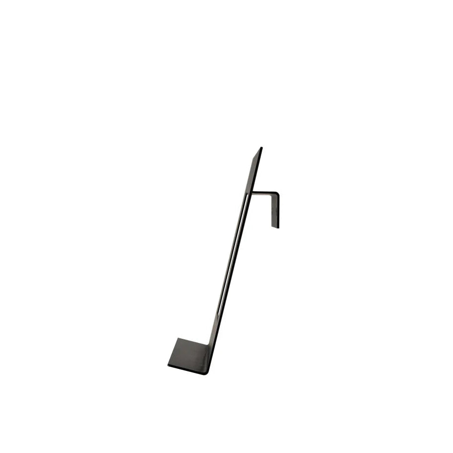 black metal wall stand on white background