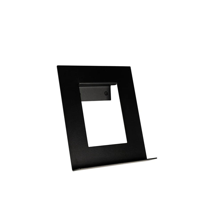 black metal wall stand for book or art