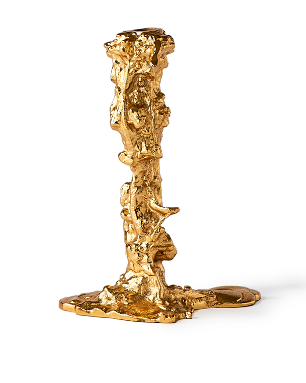 Drip candle holder Gold - Large