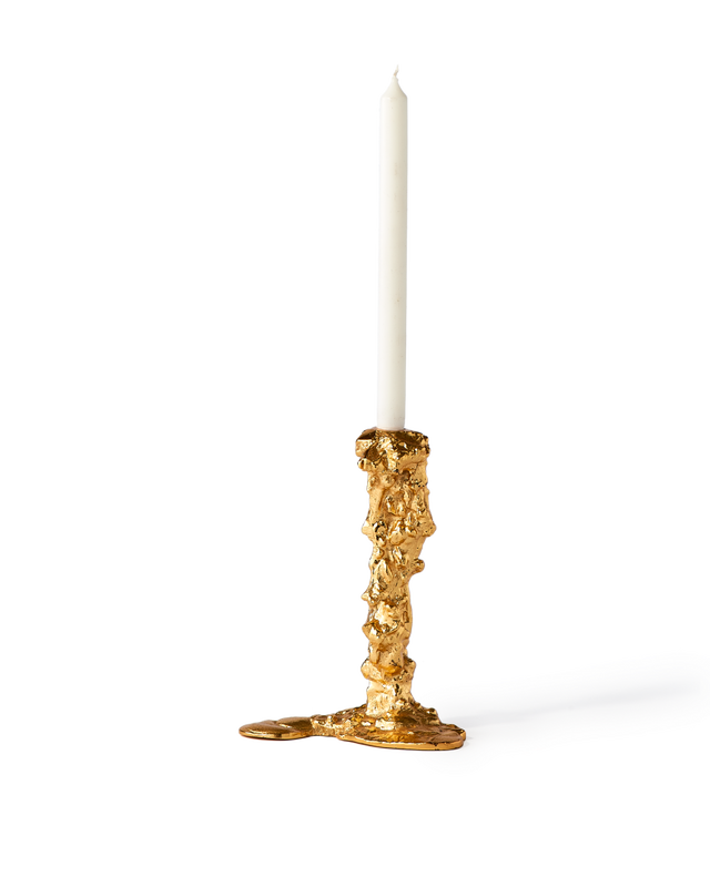 Drip candle holder Gold - Large
