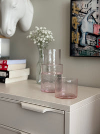 Tube glass Blush (set of 4)