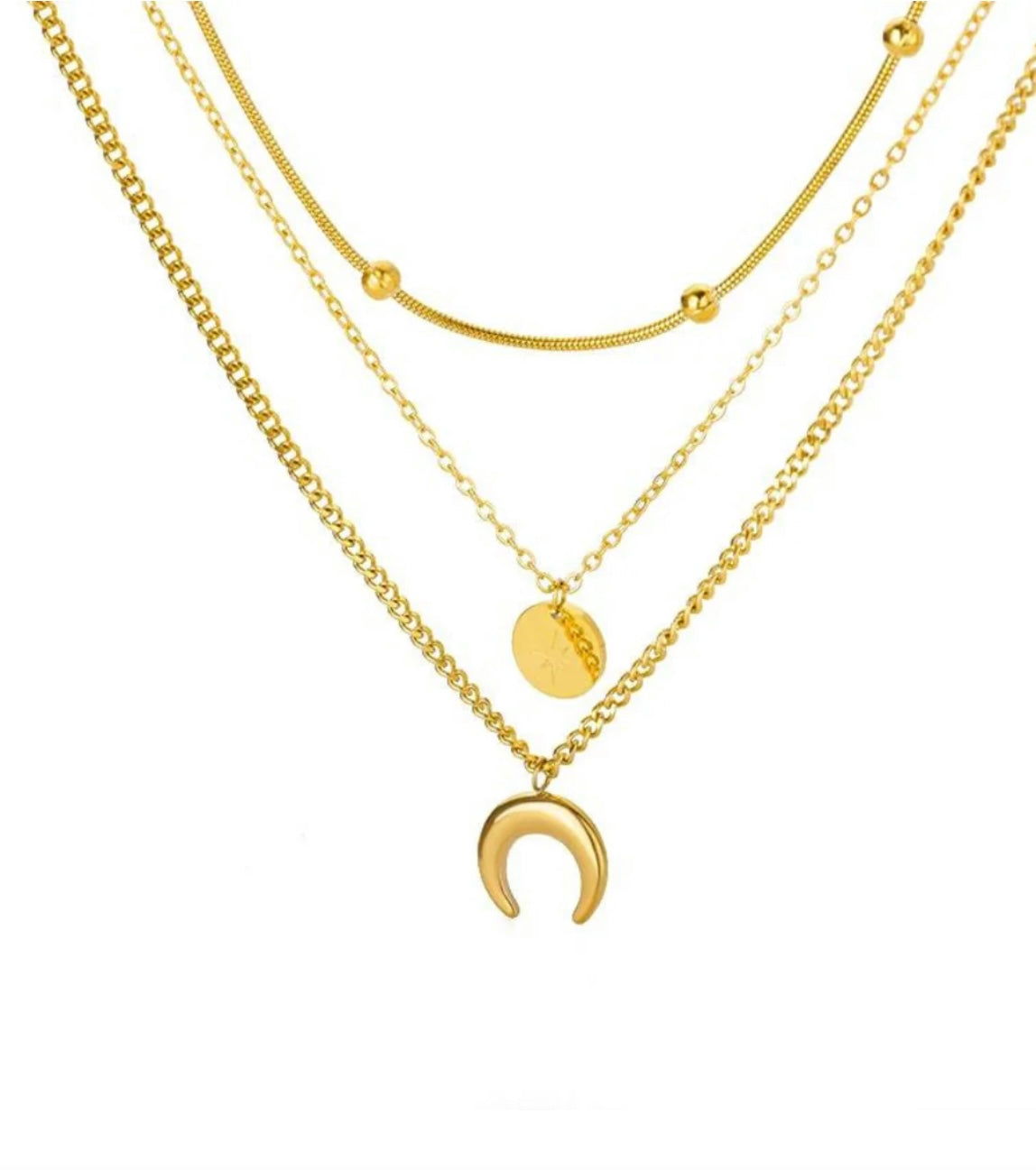 Three layer necklace