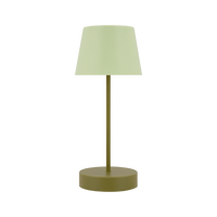 two shade green portable table lamp
