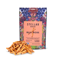 Stellar Snacks Maui Monk snack package with colorful design on a white background