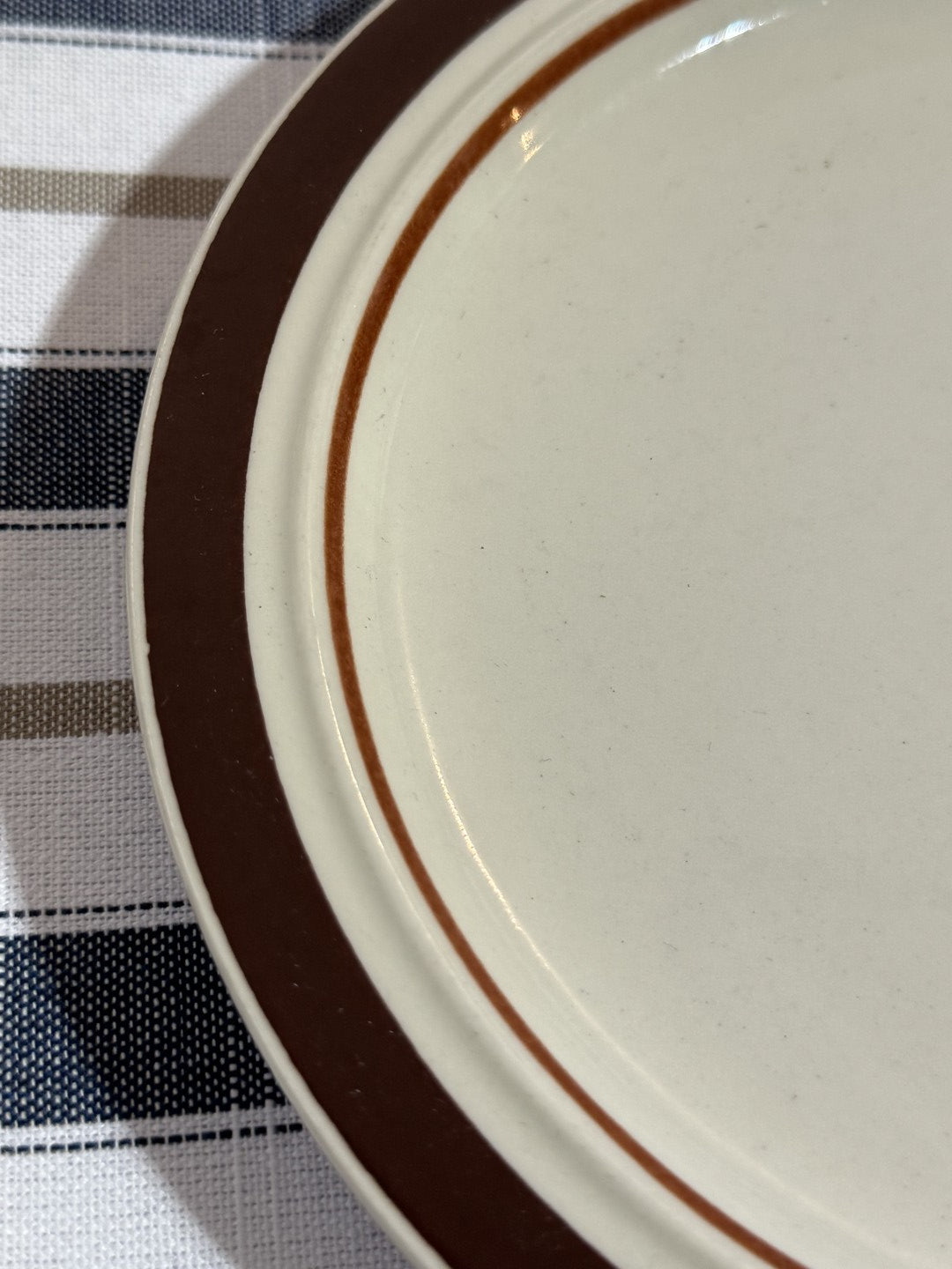 Vintage Prestige Brown Stoneware Japan Dinner Plate