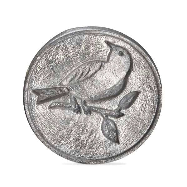 food grade aluminum cookie stamp with songbird motive
