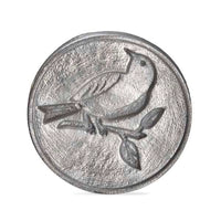 food grade aluminum cookie stamp with songbird motive