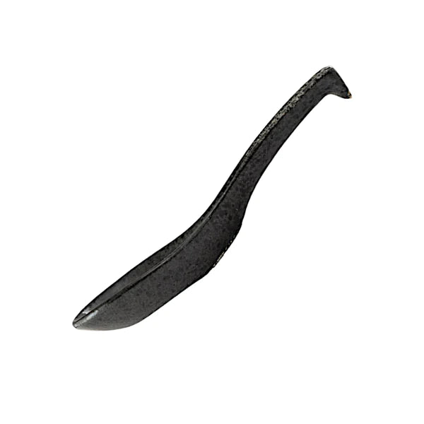 Black metal tool on a white background