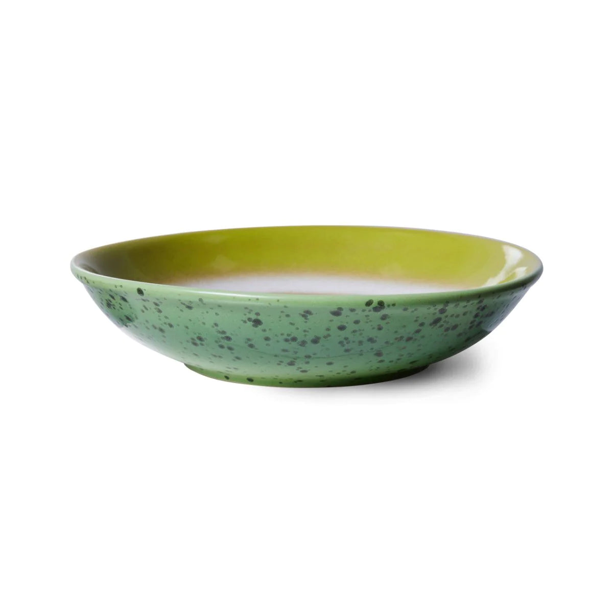 curry bowl in green and brown retro colors