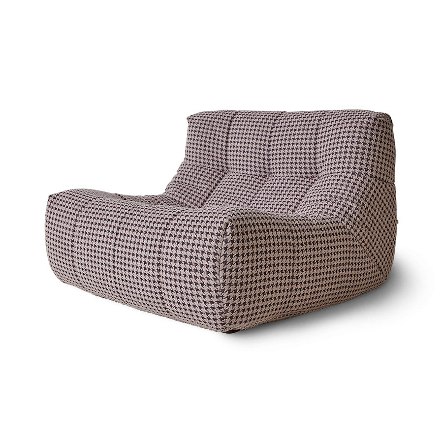HKliving USA CZM5425 Lazy lounge chair lobby gray purple fabric
