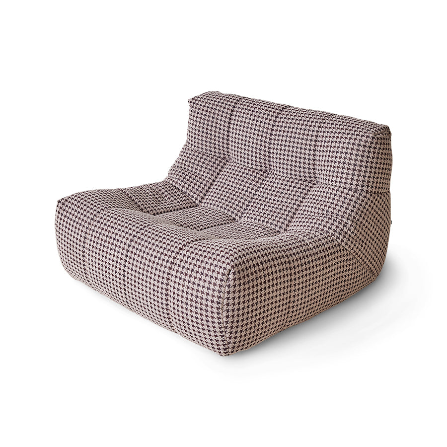 HKliving USA CZM5425 Lazy lounge chair lobby gray purple fabric