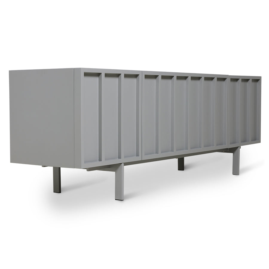 concrete grey tv stand low sideboard