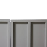 detail of concrete grey tv stand low sideboard