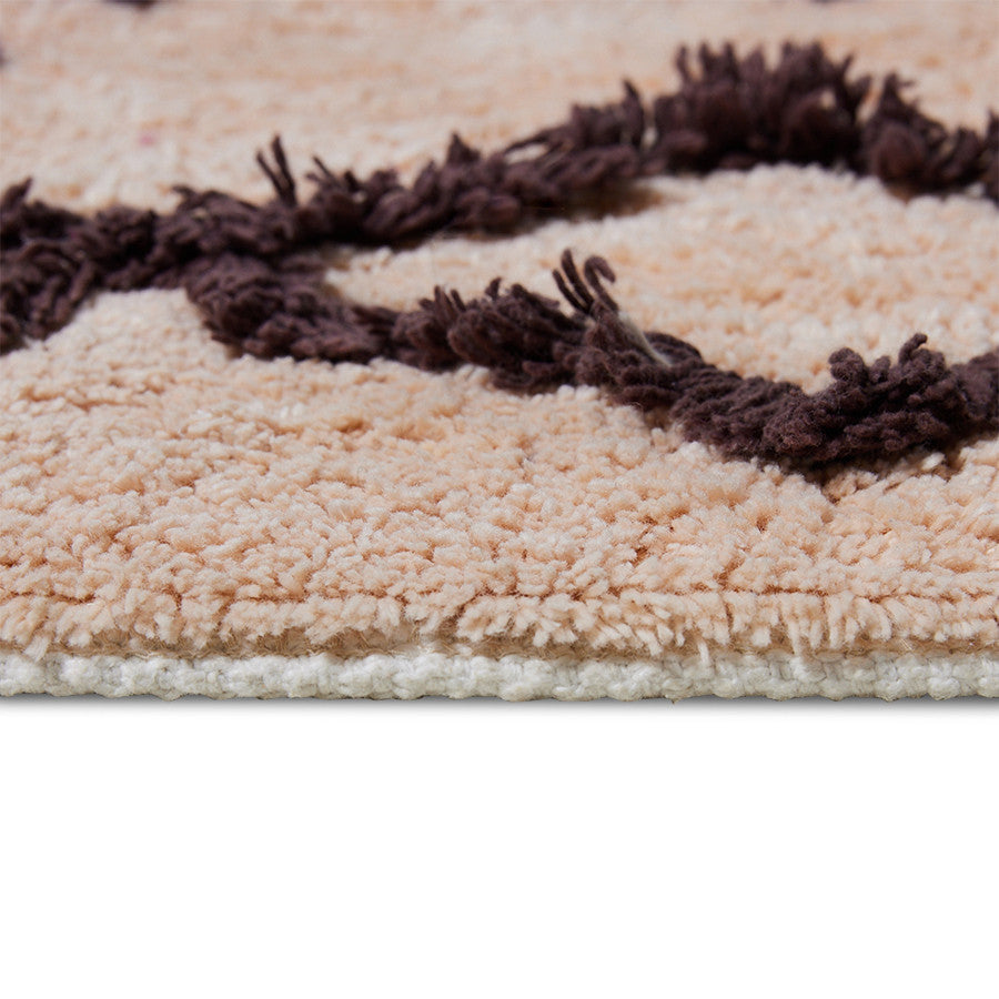 Bohemian bath mat rug