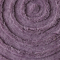round high and low pile tufted lilac rug