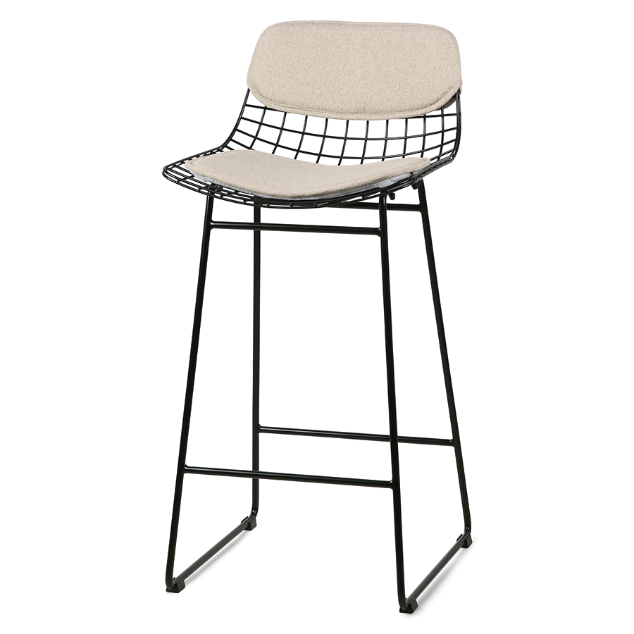 Comfort kit for wire bar stool - Sand