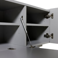 concrete grey tv stand low sideboard