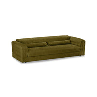 Green sofa on a white background