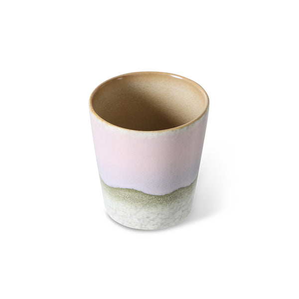 coffee tumbler cup in soft ink tones on white background