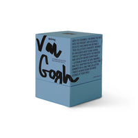 Van Gogh themed product packaging on a white background