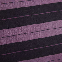 Close-up of purple and black striped fabric texture
