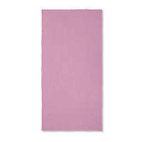Solid pink tablecloth on a white background