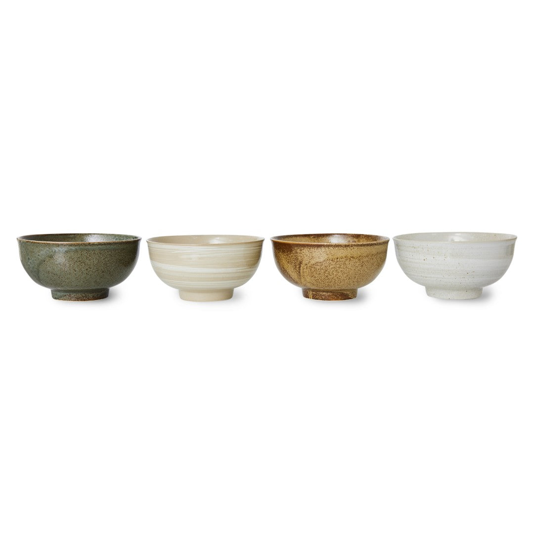 Kyoto ceramics - noodle bowls (set of 4)