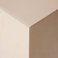 corner detail clay, neutral tall mirror display pillar