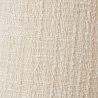 Boucle and brown stoneware table lamp