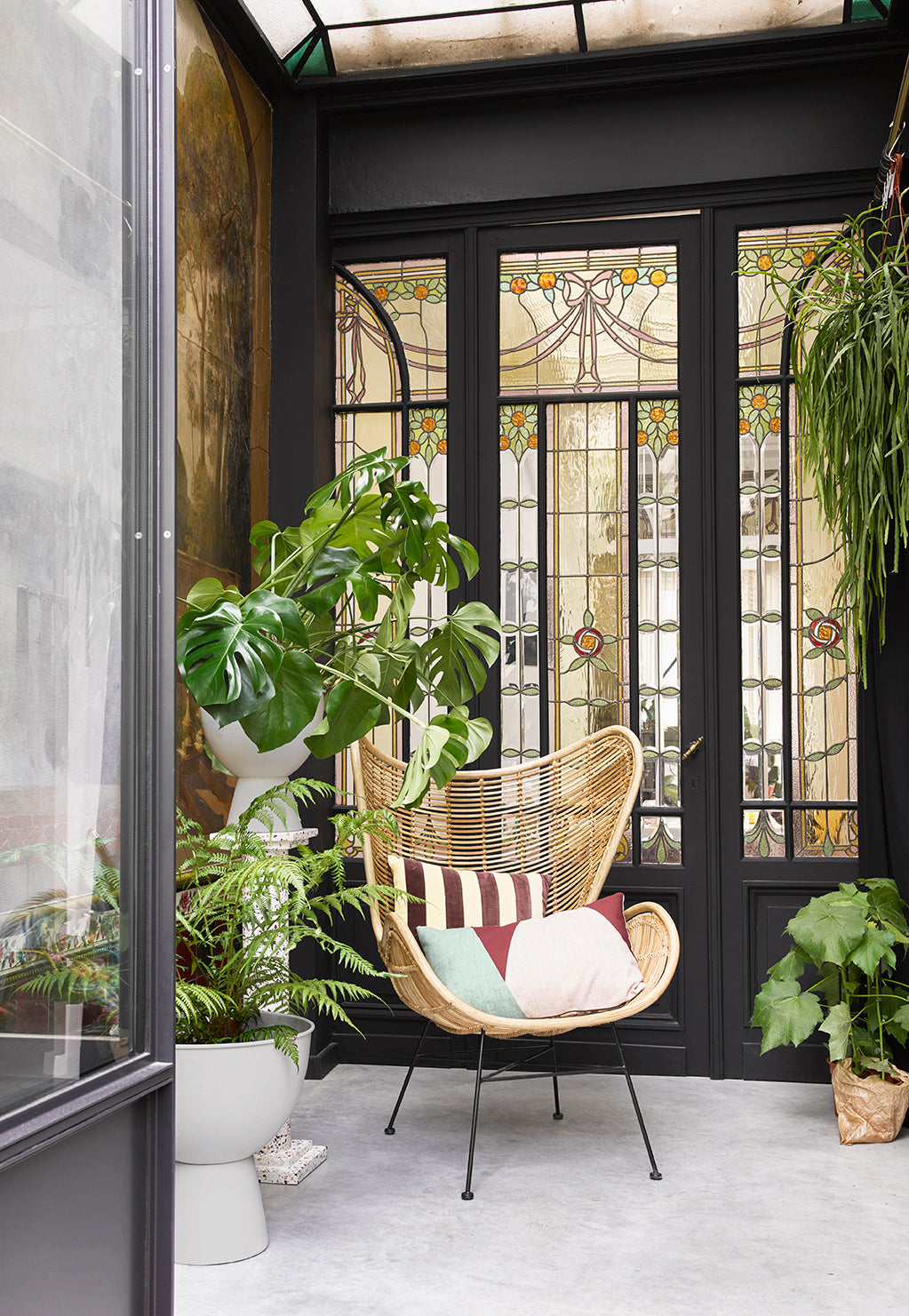 Printed Lumbar Pillow Kyoto