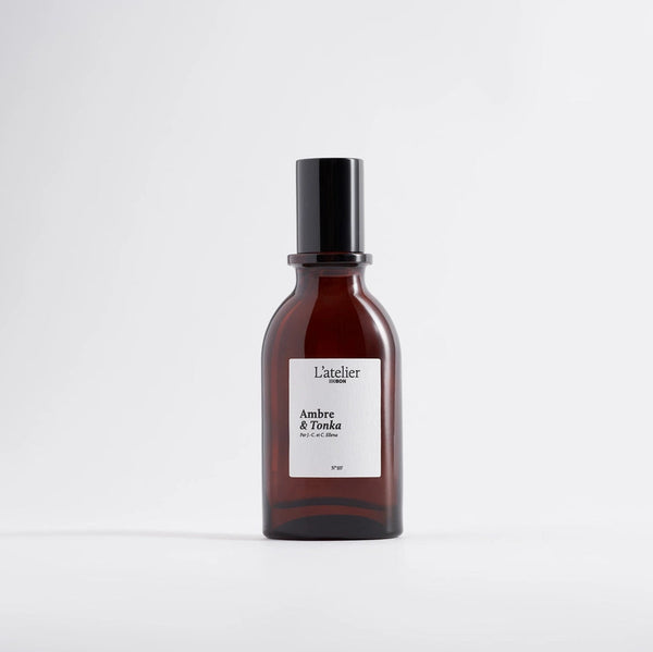 Brown bottle with a label on a white background