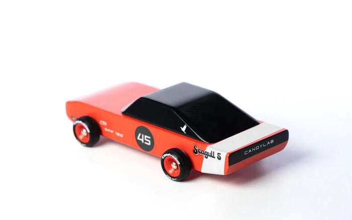 Model car with '45' and 'Candylab" branding on a white background