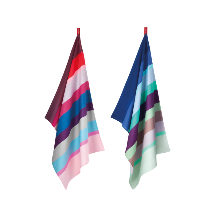bold striped cotton kitchen towels