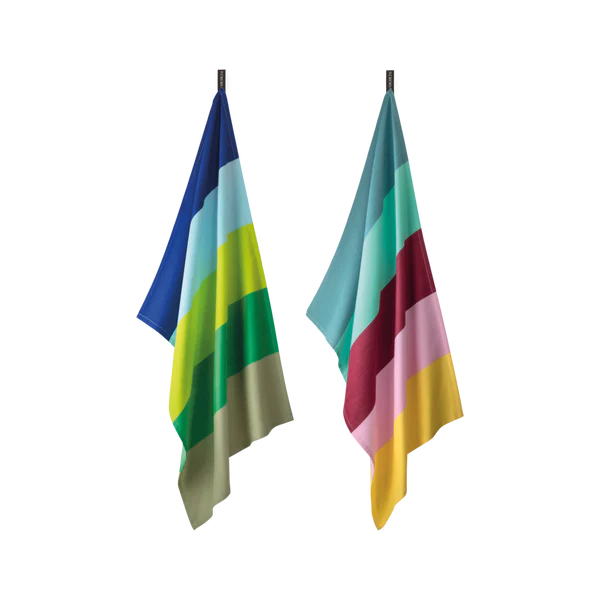 bold striped cotton kitchen towels