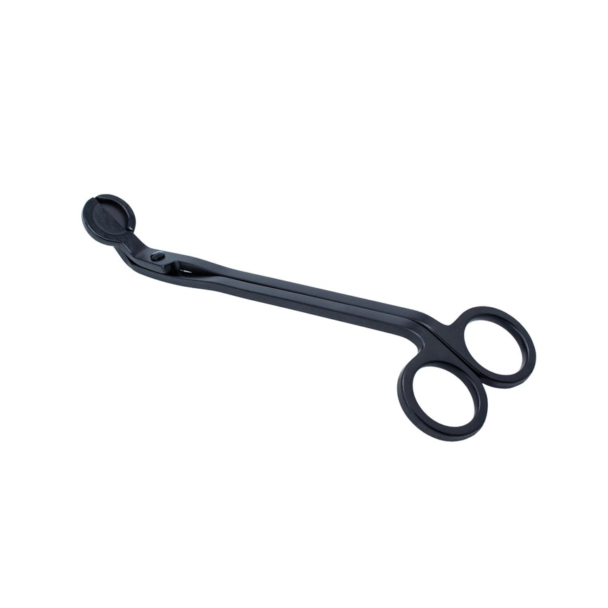 black stainless steel candle trim scissor