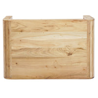 Wooden cutting board on a white background