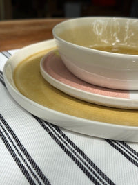 stack of ceramic tableware
