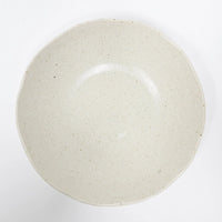 Beige ceramic plate on a white background