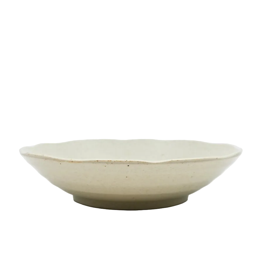 White ceramic bowl on a white background