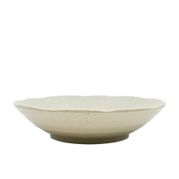 White ceramic bowl on a white background