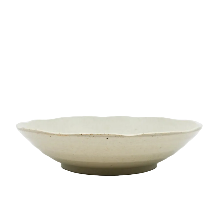 White ceramic bowl on a white background