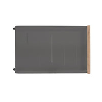 Gray cart top view on a white background