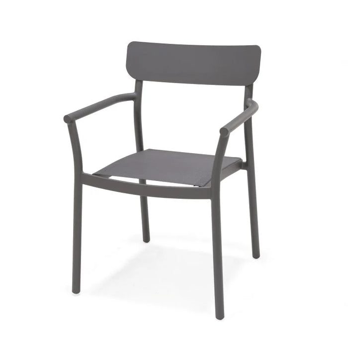 Gray chair on a white background