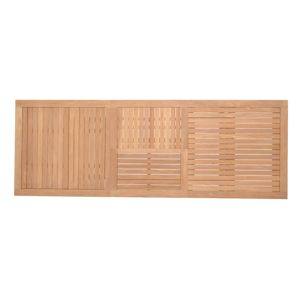 Wooden slat panel on a white background