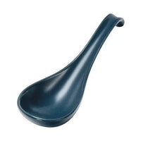 Kyoto ceramics - porcelain Soup Spoon Navy Blue