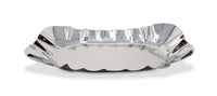 Silver decorative bowl on a white background