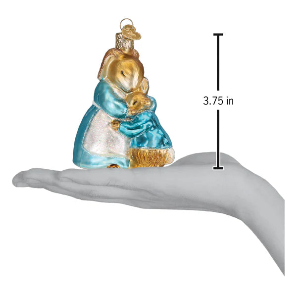 Christmas ornament Peter Rabbit and his mother