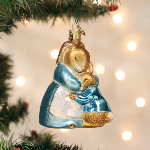 Christmas ornament Peter Rabbit and his mother
